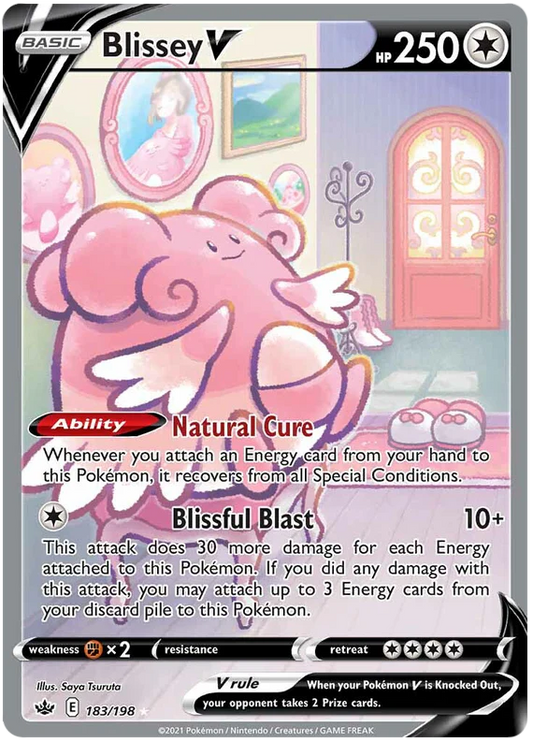 Pokemon TCG Blissey V 183/198 Chilling Reign