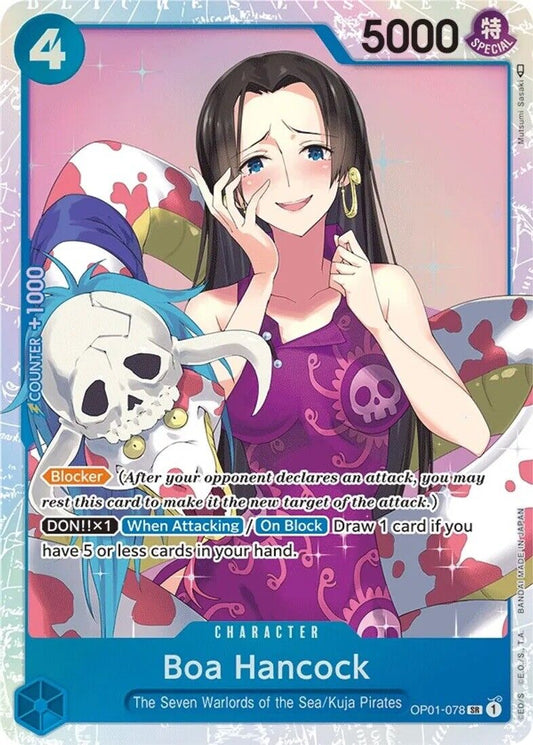 One Piece Card Game Boa Hancock OP01 Romance Dawn OP01-078