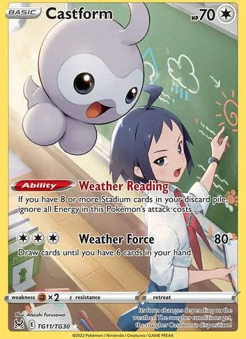 Pokemon TCG Castform TG11/TG30 Lost Origin