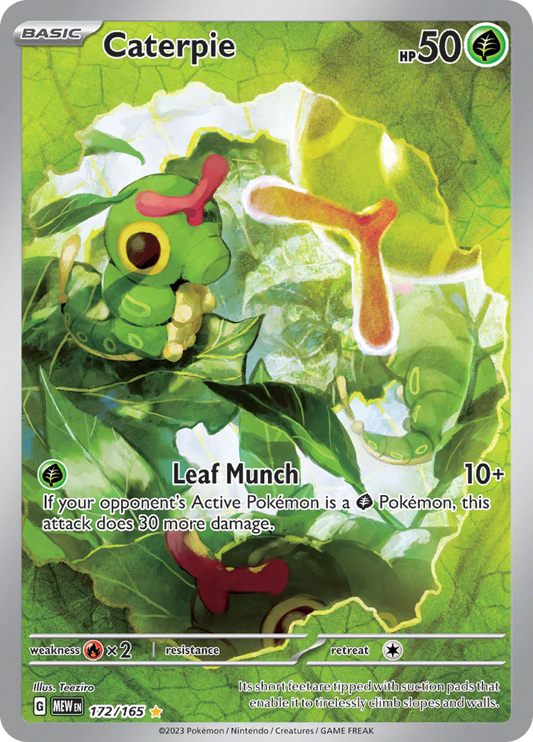 Pokemon TCG Caterpie 172/165 Pokemon 151