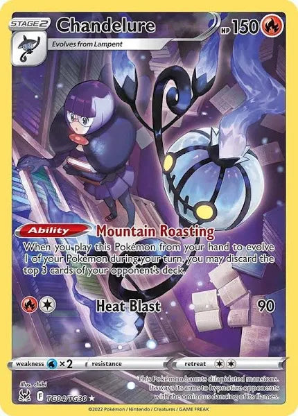 Pokemon TCG Chandelure TG04/TG30 Lost Origin