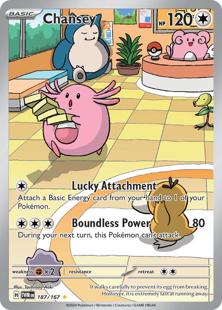 Pokemon TCG Chansey 187/167 Twilight Masquerade