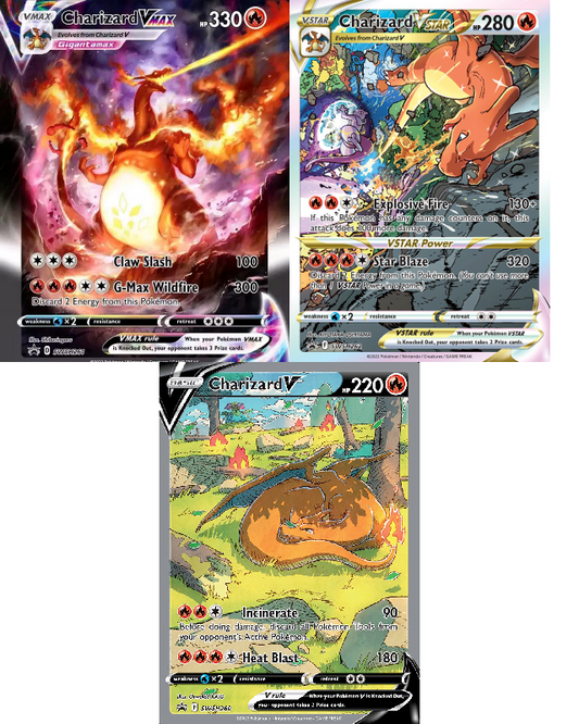 Pokemon TCG Charizard ULTRA PREMIUM COLLECTION Promo Cards Set of 3