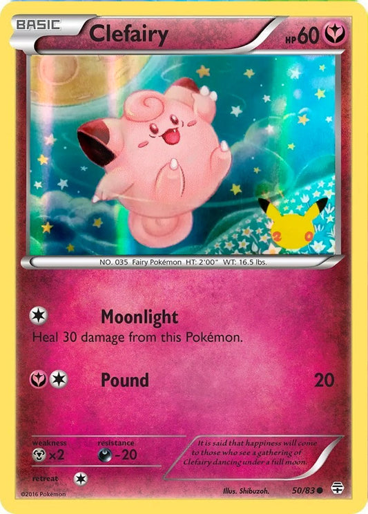 Pokemon TCG Clefairy 50/83 20th Anniversary Promo