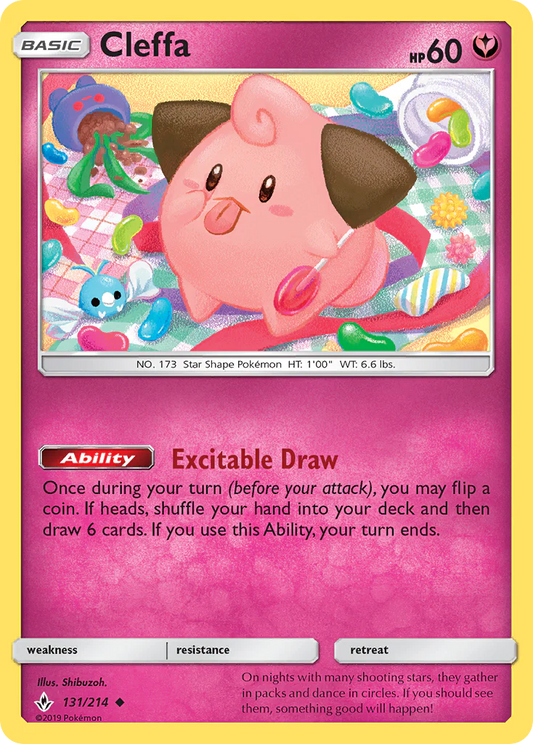 Pokemon TCG Cleffa 131/214 Unbroken Bonds