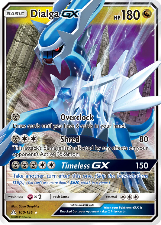 Pokemon TCG Dialga GX 100/156 Ultra Prism