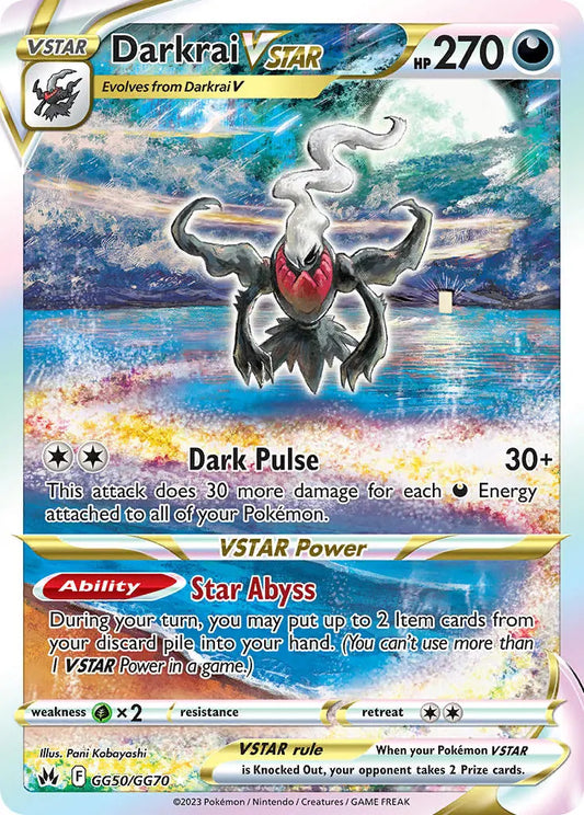 Pokemon TCG Darkrai VSTAR GG50/GG70 Crown Zenith