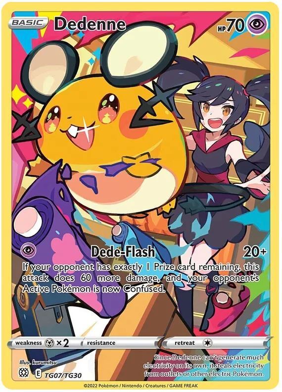 Pokemon TCG Dedenne TG07/TG30 Brilliant Stars