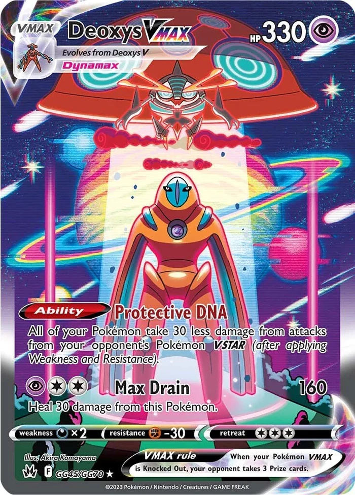 Pokemon TCG Deoxys VMAX GG45/GG70 Crown Zenith