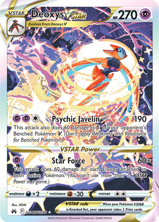 Pokemon TCG Deoxys VSTAR GG46/GG70 Crown Zenith