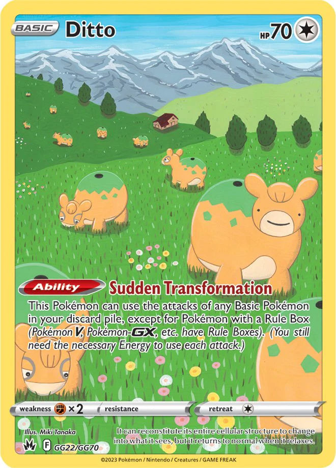 Pokemon TCG Ditto GG22/GG70 Crown Zenith