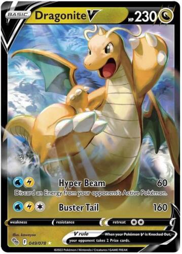 Pokemon TCG Dragonite V 049/078 Pokemon GO