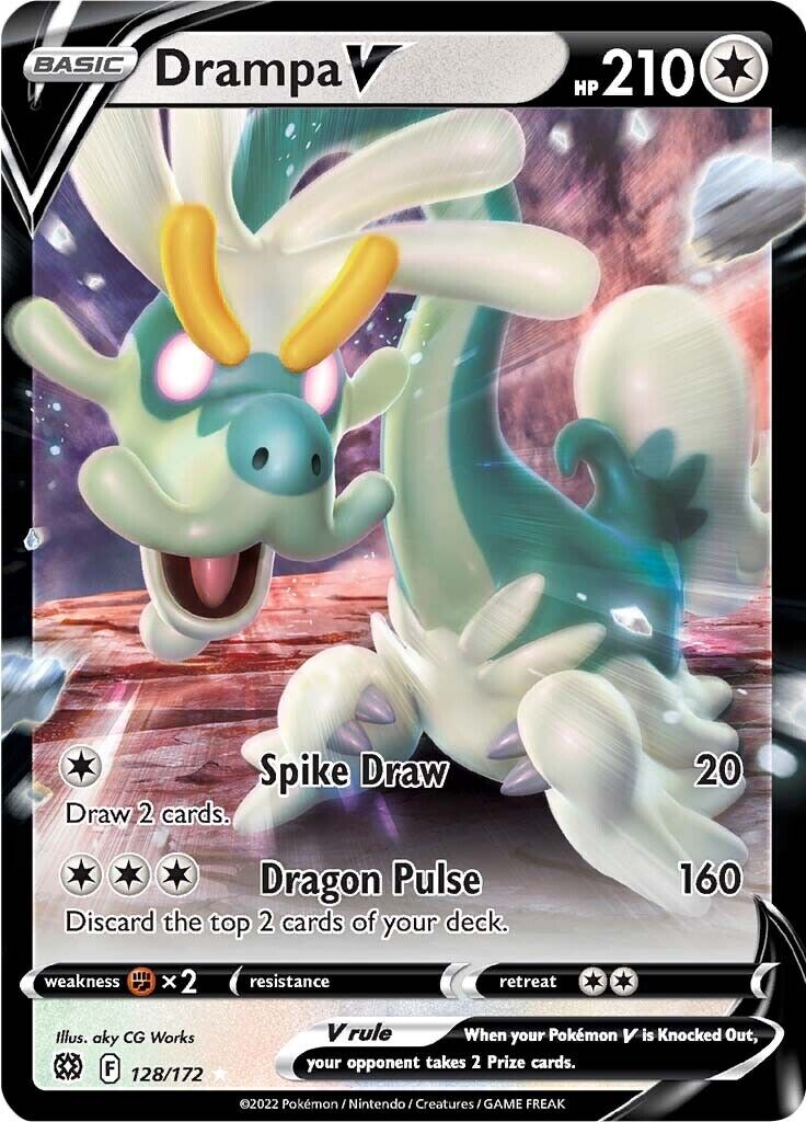 Pokemon TCG Drampa V 128/172 Brilliant Stars