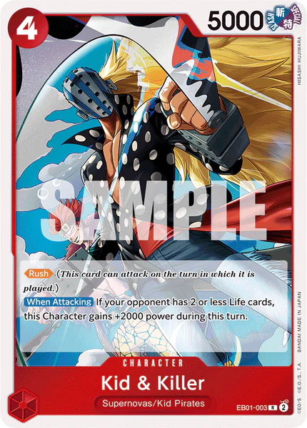 One Piece Card Game Kid & Killer EB01 Memorial Collection EB01-003