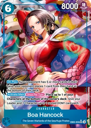 One Piece Card Game Boa Hancock EB03 Extra Booster One Piece Heroines Edition EB03-028