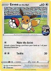 Pokemon TCG Eevee on the Ball 002/005 Promo