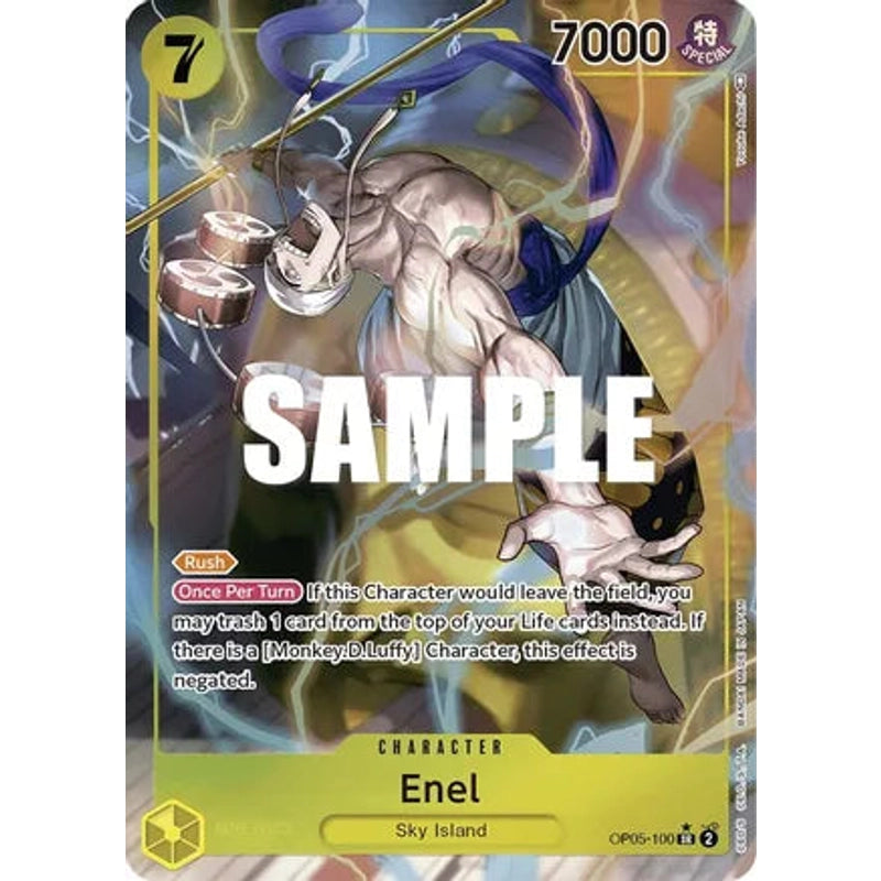 One Piece Card Game Enel OP05 Awakening Of The New Era OP05-100