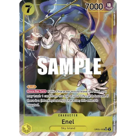 One Piece Card Game Enel OP05 Awakening Of The New Era OP05-100