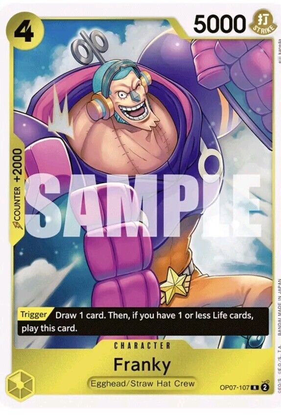 One Piece Card Game Franky OP07 500 Years in the Future OP07-107