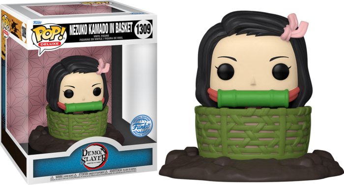 Funko POP! Animation Demon Slayer Nezuko Kamado In Basket Deluxe Pop - 2Sis Collectibles