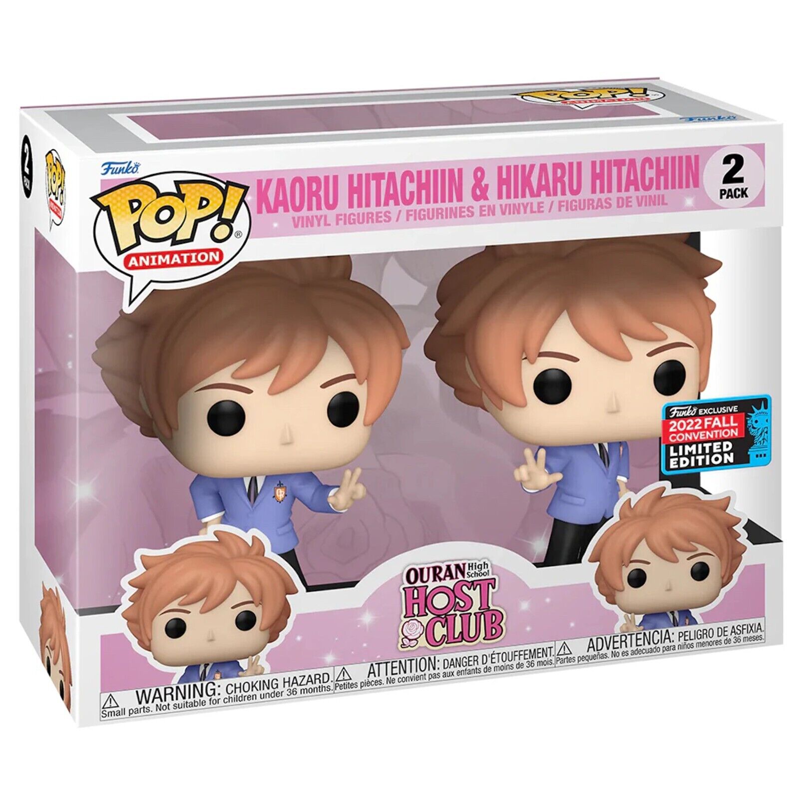 Funko POP! Animetion Ouran High School Host Club 2 Pack Kaoru & Hikaru NYCC 2022 Fall Convention - 2Sis Collectibles