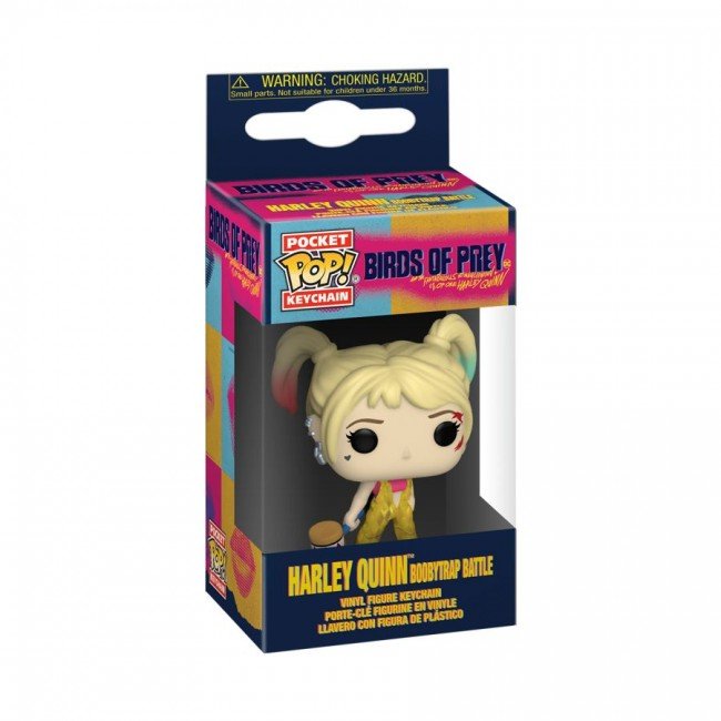 Funko POP! DC Comics Birds Of Prey Harley Quinn Boobytrap Battle Pocket Keychain - 2Sis Collectibles