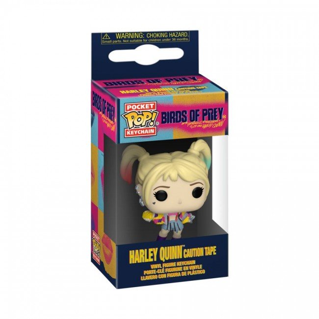 Funko POP! DC Comics Birds Of Prey Harley Quinn Caution Tape Pocket Keychain - 2Sis Collectibles