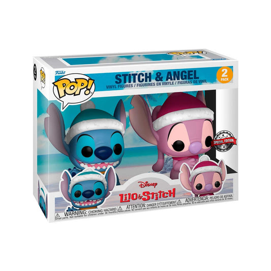 Funko POP! Disney Lilo & Stitch Winter Stitch & Angel 2 Pack - 2Sis Collectibles