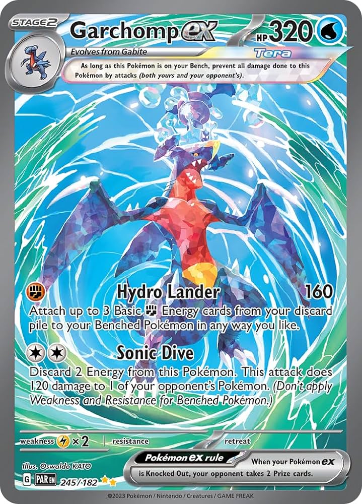 Pokemon TCG Garchomp EX 219/182 Paradox Rift