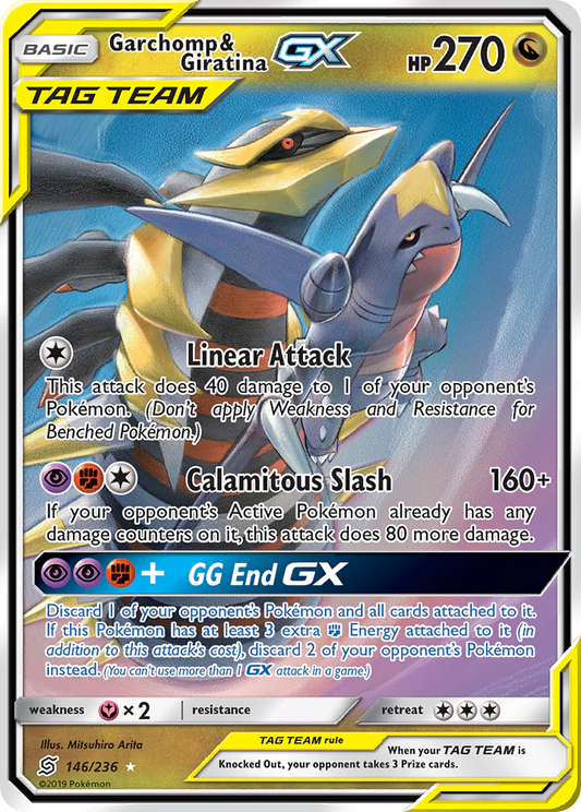 Pokemon TCG Garchomp & Giratina GX 146/236 Unified Minds