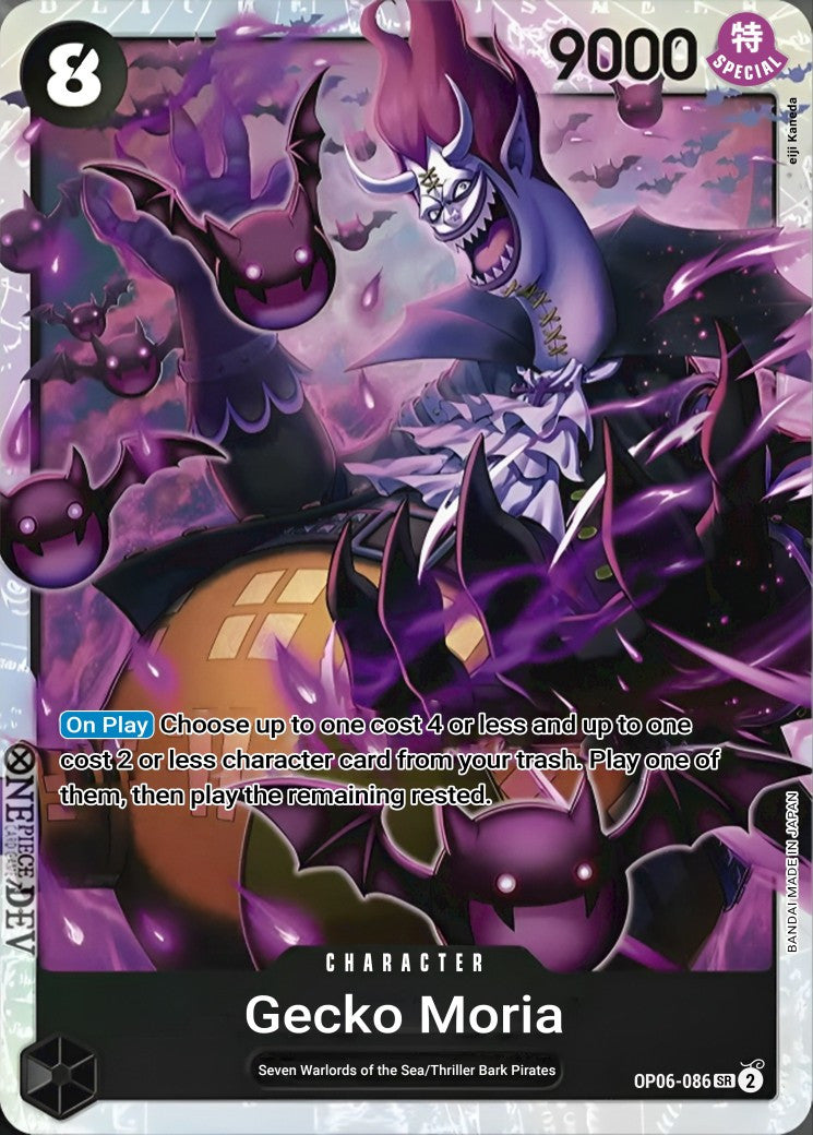 One Piece Card Game Gecko Moria OP06 Wings Of The Captain OP06-086