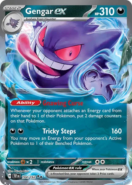 Pokemon TCG Gengar EX 104/162 Temporal Forces