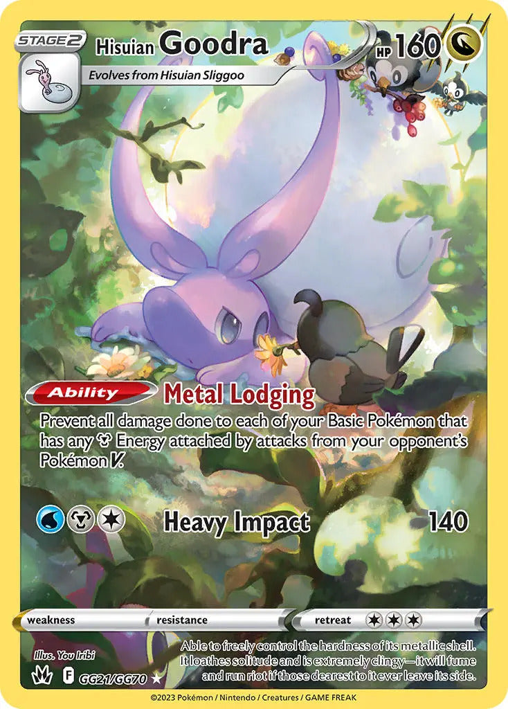 Pokemon TCG Hisuian Goodra GG21/GG70 Crown Zenith