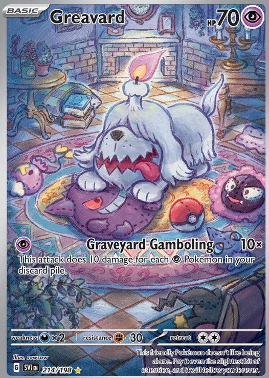 Pokemon TCG Greavard 214/198 Scarlet & Violet