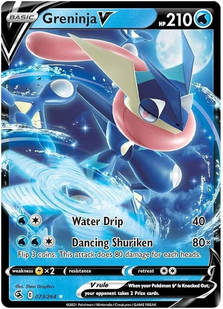 Pokemon TCG Greninja V 073/264 Fusion Strike