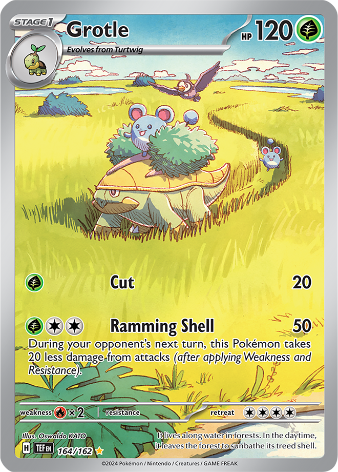 Pokemon TCG Grotle 164/162 Temporal Forces