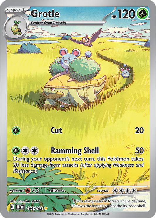 Pokemon TCG Grotle 164/162 Temporal Forces