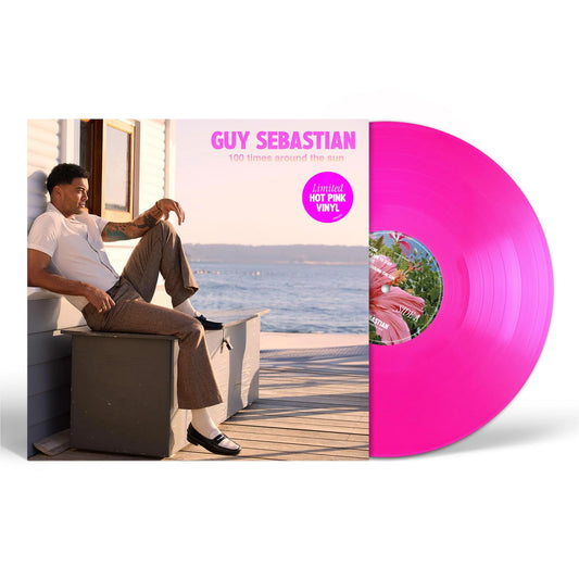 Vinyl Guy Sebastian 100 Times Around The Sun Limited Hot Pink Vinyl with Sign Art Card