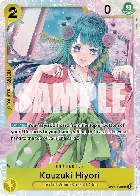 One Piece Card Game Kouzuki Hiyori OP-06 Wings of Captain OP06-106