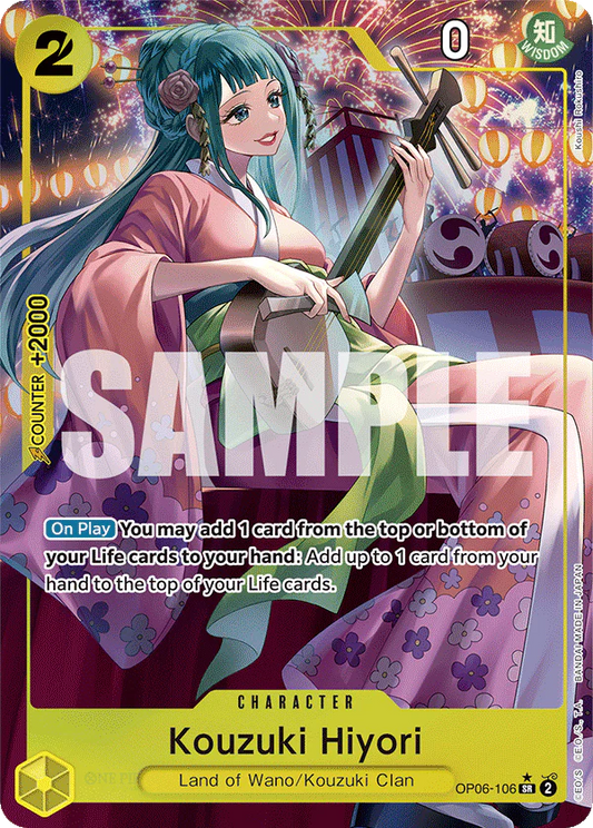 One Piece Card Game Kouzuki Hiyori OP06 Wings of Captain OP06-106