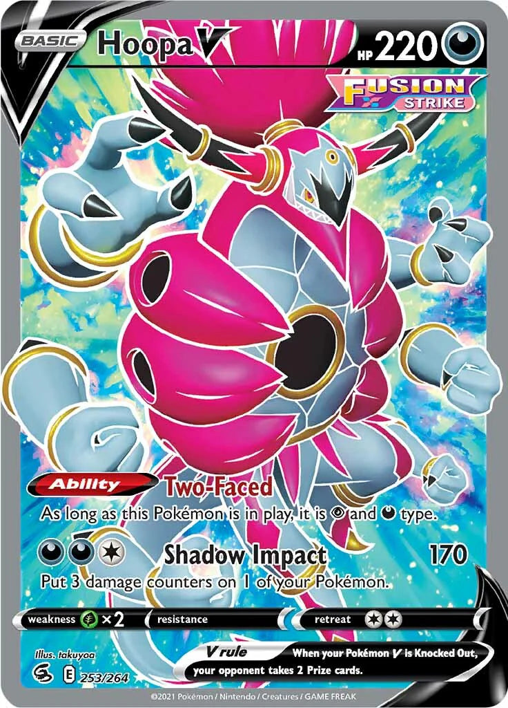 Pokemon TCG Hoopa V 253/264 Fusion Strike