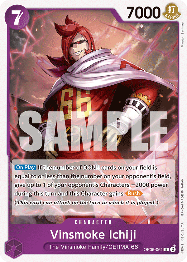 One Piece Card Game Vinsmoke Ichiji OP06 Wings Of The Captain OP06-061