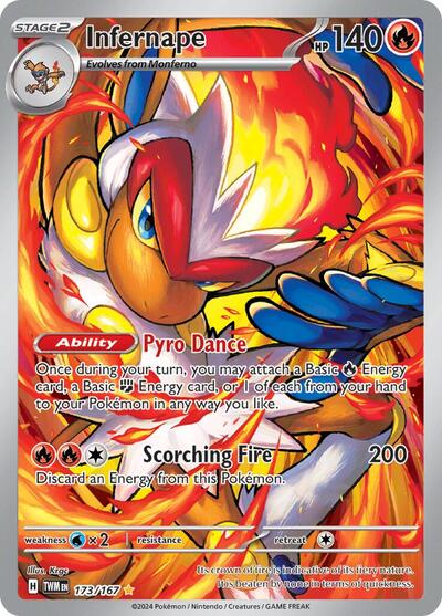 Pokemon TCG Infernape 173/167 Twilight Masquerade