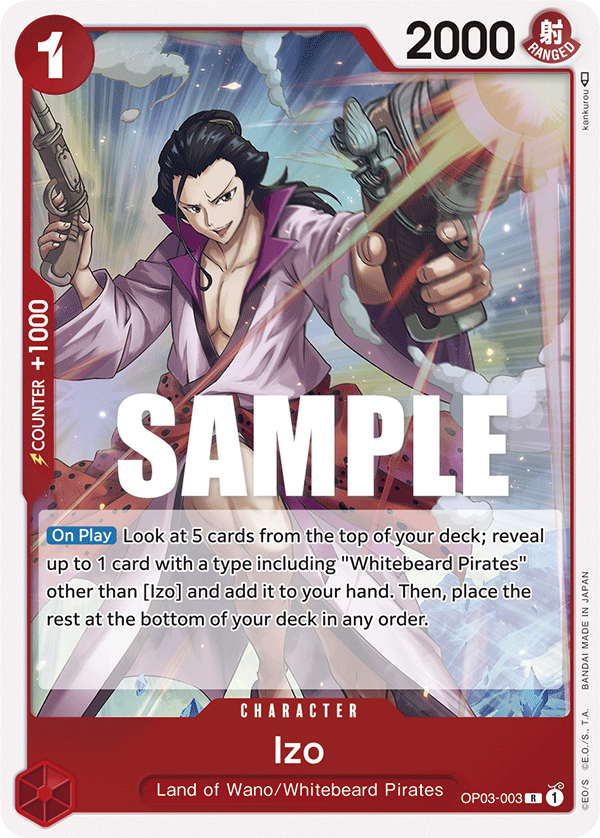 One Piece Card Game Izo OP03 Pillars of Strength OP03-003