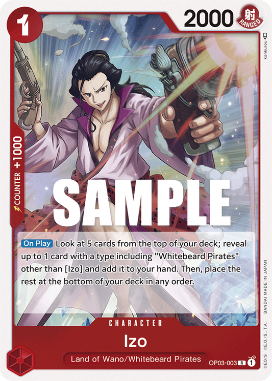 One Piece Card Game Izo OP03 Pillars of Strength OP03-003