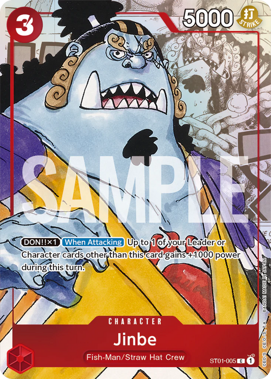 One Piece Card Game Jinbe Promo Premium Collection 25th Anniversary ST01-005