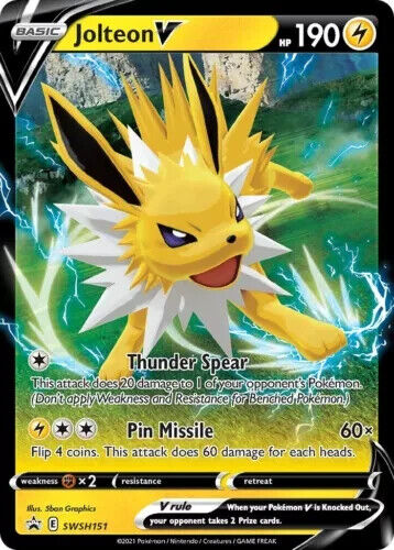 Pokemon TCG Jolteon V SWSH151 Promo