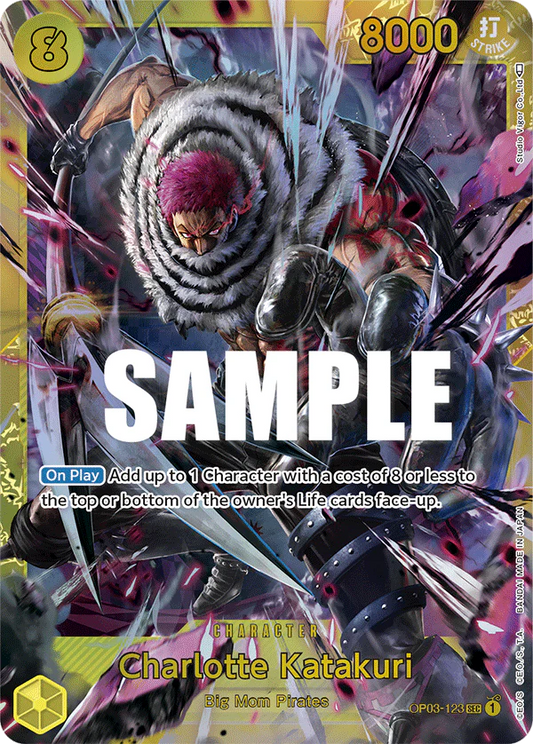 One Piece Card Game Charlotte Katakuri OP03 Pillars Of Strenght OP03-123