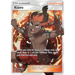 Pokemon TCG Kiawe Full Art Trainer 144/147 Burning Shadows