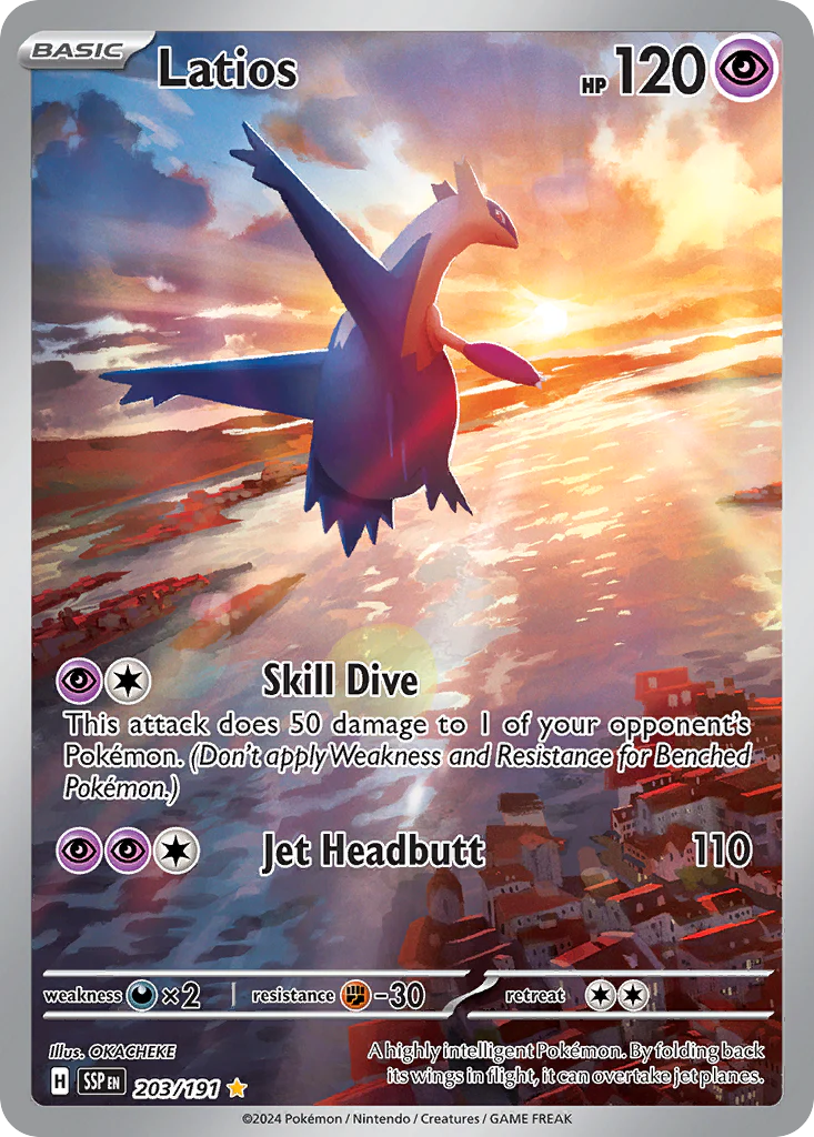 Pokemon TCG Latios 203/191 Surging Sparks